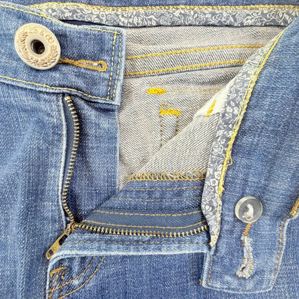 Levis 542 Tilted Flare Jeans Womens 10 Medium Blue Denim Mid‎ Rise